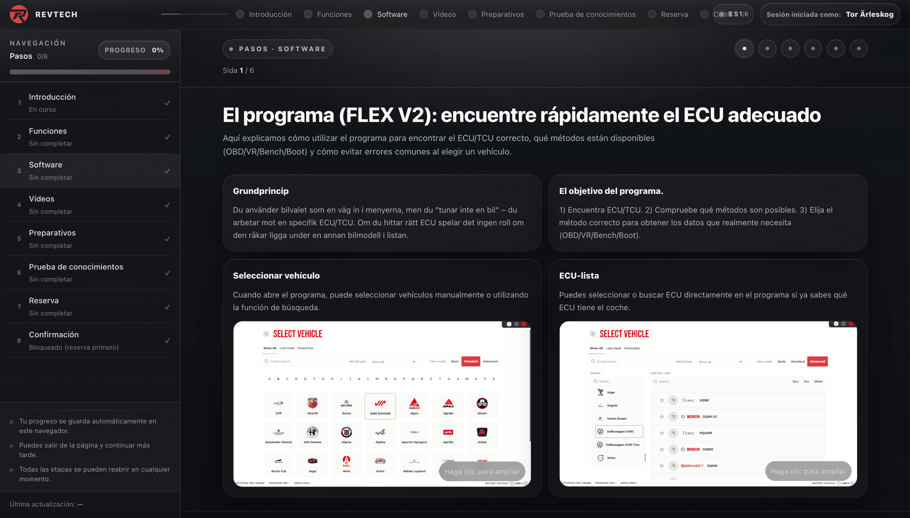 Software y flujo de trabajo